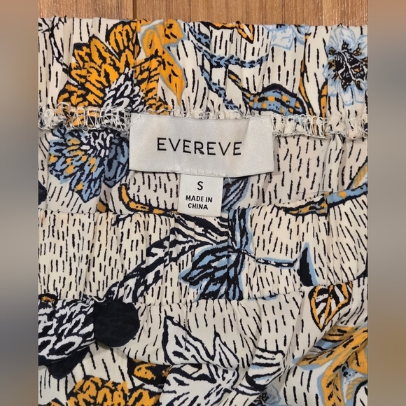 NWOT Evereve Floral Puff Sleeve - Picture 5 of 8